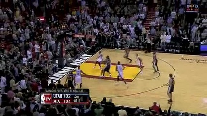 Utah Jazz @ Miami Heat 116 - 114 [highlights] - 09.11.2010