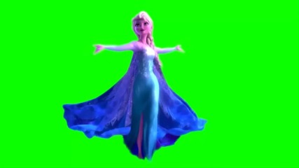 Elsa de Frozen Pack #1 - Green Screen