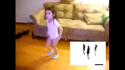 Arianna dancing to Beyonces Single Ladies (picture - In - Picture)