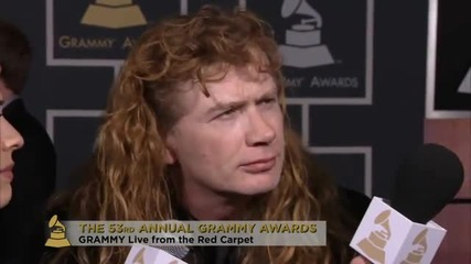Dave Mustaine * Megadeath * Grammy 2011 Red Carpet