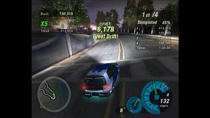 Nfs U2 - Crazy Drifter ( Golf )