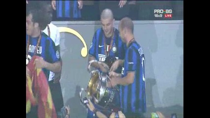 Награждаването на шампиона Интер * Шампионска Лига * Финал 22.05.2010 