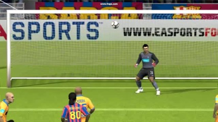 Страхотен гол na Fifa10 от пряк свободен удар