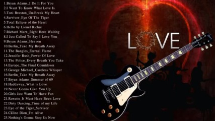 Rock Love Songs 80's 90's Playlist