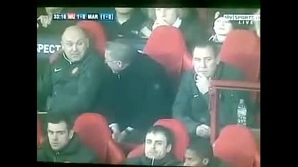 Сър Алекс се подиграва зад гърба на Бербатов, Man United 2 - 1 Marseille 