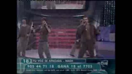 Евровизия Испания Nash - Tu Voz Se Apagara
