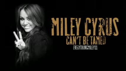 Превод! Miley Cyrus - Cant Be Tamed ( Full Song ) 