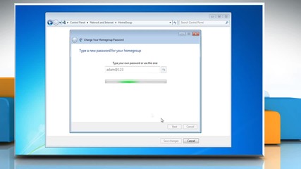 Windows® 7: Change Homegroup Password