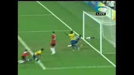 22.08 Бразилия - Белгия 3:0 Диего гол - Олимпийски игри Пекин 2008