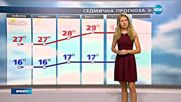 Прогноза за времето (26.08.2016 - централна емисия)
