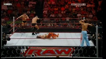Raw 06/08/09 Cody Rhodes & Ted Dibiase vs Carlito & Primo