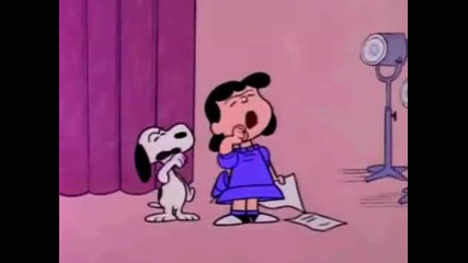 Snoopy Lucy Kiss Dog Germs 