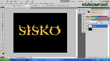 Как се прави як огнен текст с Photoshop!