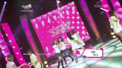 She'z - U U @ Music Bank (05.10.2012)