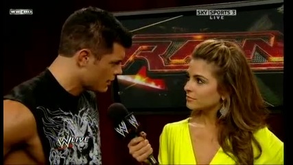 Raw 12/10/2009 Legacy дават интервю [backstage]