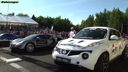 Bugatti Veyron vs Nissan Juke R
