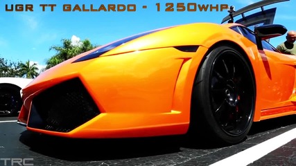 1250whp Twin Turbo Ugr Gallardo battles 900+whp Supra