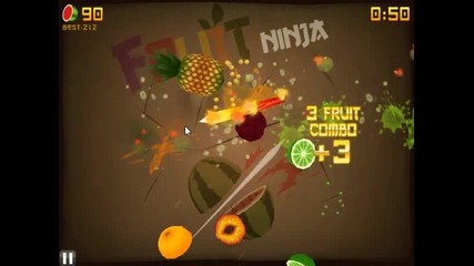 Fruit Ninja: Zen Mode My gameplay