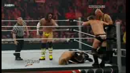 Wwe.. Raw 19.04.2010. Edge, Triple H, & Mysterio vs Jericho, Cm Punk & Gallows .. Part 2 