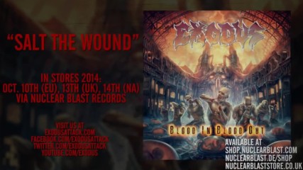 Exodus - Salt the Wound -ft. Kirk Hammett- (official Lyric Video)