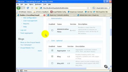 08 01. Contributed Modules – Administration Menu (drupal уроци) 