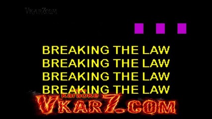 Judas Priest - Breaking the law - karaoke (instrumental)