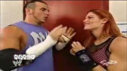 Lita Matt Trish Backstage 