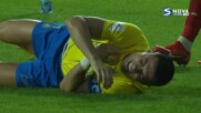Кристиано Роналдо пострада при сблъсък с вратаря на Персеполис