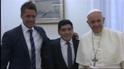 Марадона на среща с Папа Франциск за втори път в рамките на седмица