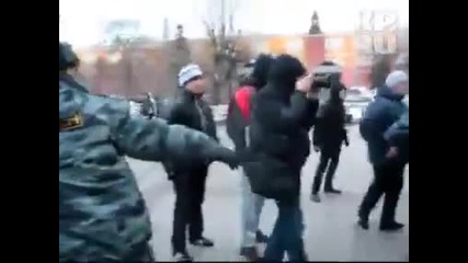 Руски протест срещу мюсюлманите!