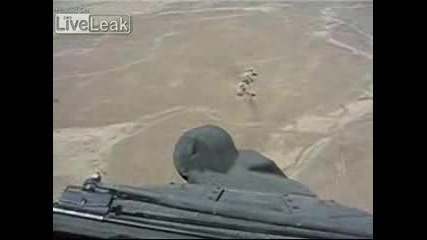 Apache Ah - 64 Destroys Car - Nosecam