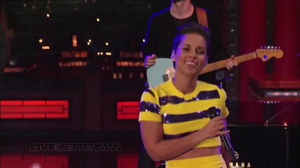 N e w: Alicia Keys - New day * Live on Letterman /official/ H D