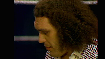 Andre the Giant showcases his size: May 11, 1976