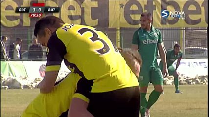 Стивън Петков оформи крайното 3:0 за Ботев