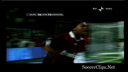 1.05.2010 Милан 1 - 0 Фиорентина гол от дузпа на Роналдиньо 