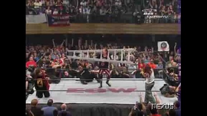 Mick Foley & Edge vs. Terry Funk & Tommy Dreamer - One Night Stand 2006 [ Високо Качество ]
