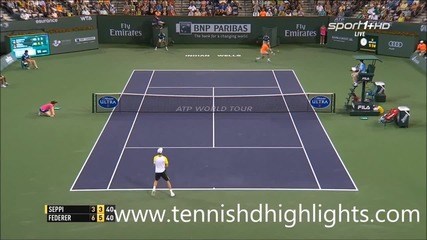 Roger Federer vs Andreas Seppi - Indian Wells 2015