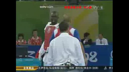 Taekwondo - nokaut na sudiata olimpqda 2008