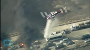 Rain Calms California Fire That Jumped Freeway, Burned Cars