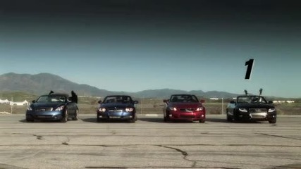 Изключително успорван драг Audi vs Bmw vs Infiniti vs Lexus 