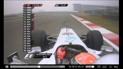 Michael Schumacher -china . on bord