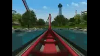Roller Coaster 3d animation 