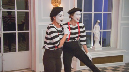 Brie Bella and Lauren perform as mimes during Nikki Bella's bachelorette party: Total Bellas, July 22, 2018
