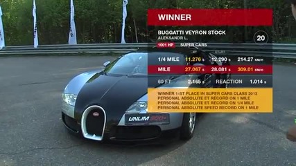 Bugatti Veyron срещу Nissan Juke R