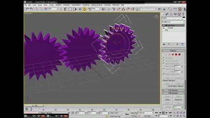 Анимация на зъбни колела в 3ds max