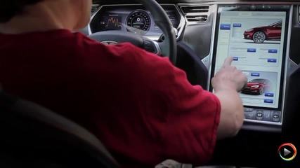 Tesla Model S - Touch Screen Interface