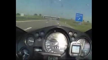 310 Kmh In Autobahn With Honda Cbr 1100 Xx