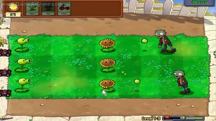 Plants vs Zombies level 1-3