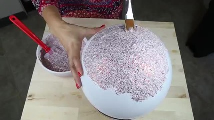 Как да направим купа от лепило и блясък