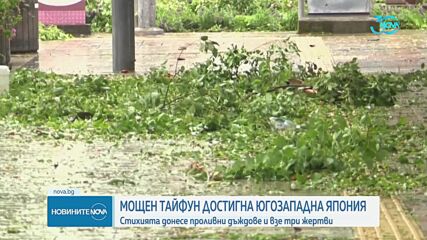 Тайфунът „Шаншан” удари Япония с близо 200 км/ч, загинали са трима души (ВИДЕО+СНИМКИ)